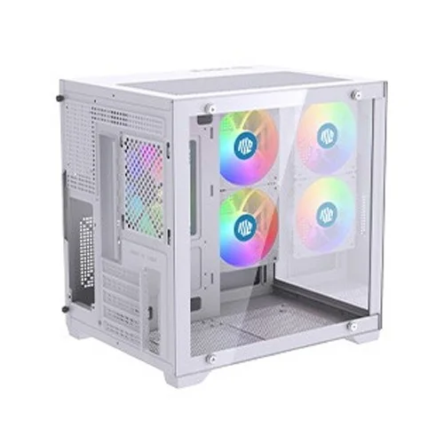 Maxcool Inferno MC5 Micro ATX Gaming Computer Case (White)