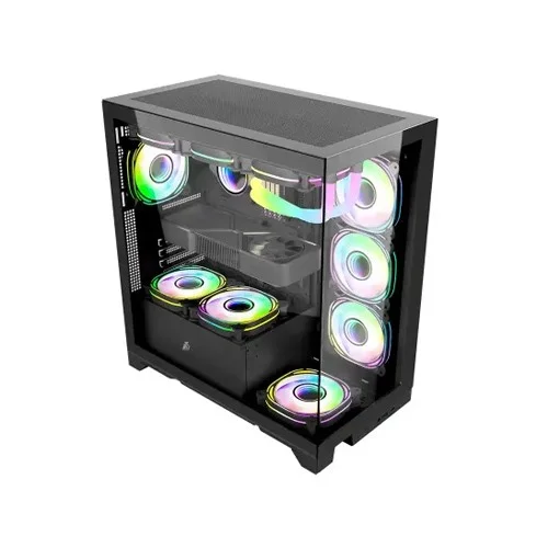 1STPLAYER Mi8 Black ATX Gaming Casing