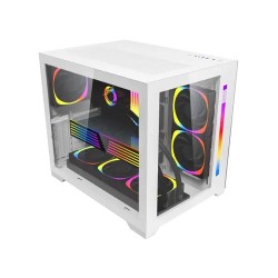 1STPLAYER SP7 White Mid Tower RGB Gaming Case