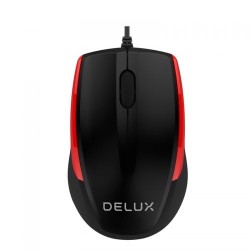 Delux M321BU Wired USB Black Red Optical Mouse Delux M321BU Wired USB Black Red Optical Mouse