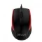 Delux M321BU Wired USB Black Red Optical Mouse