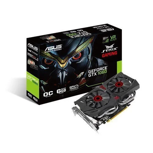 Asus Strix GeForce® GTX 1060-DC2O6G OC Edition 6GB GDDR5 Graphics Card