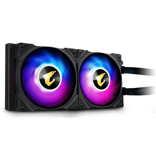 Gigabyte Aorus Waterforce with ARGB lighting display 240 AIO liquid cooler