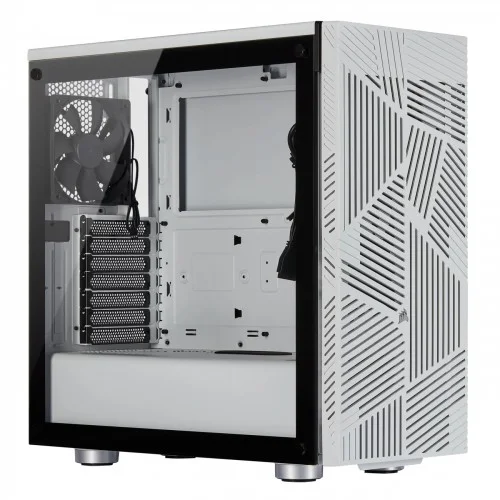 CORSAIR 275R Airflow Tempered Glass Mid-Tower Gaming Case - White