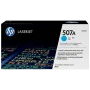 HP 507A Cyan Original LaserJet Toner Cartridge (For CLJ M551N, D, DN)