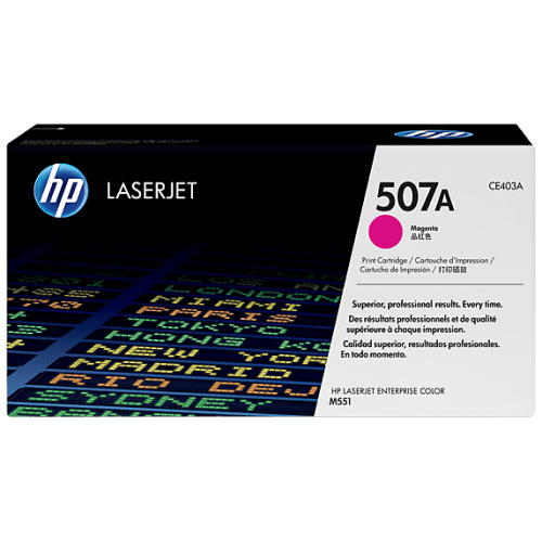 HP 507A Magenta Original LaserJet Toner Cartridge (For CLJ M551N, D, DN)