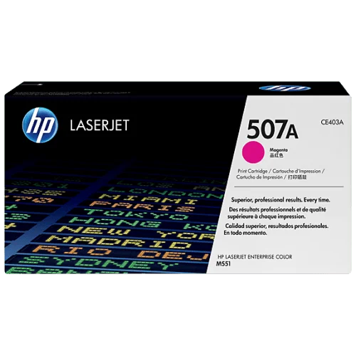 HP 507A Magenta Original LaserJet Toner Cartridge (For CLJ M551N, D, DN)