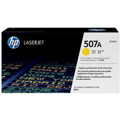 HP 507A Yellow Original LaserJet Toner Cartridge (For CLJ M551N, D, DN)