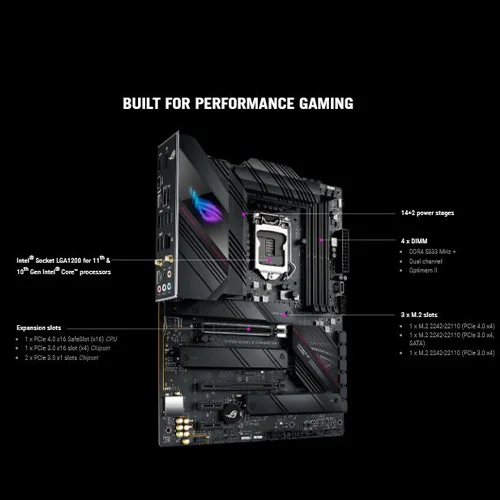 ASUS ROG STRIX B560-E GAMING WIFI 10th and 11th Gen ATX Motherboard