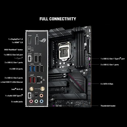 ASUS ROG STRIX B560-E GAMING WIFI 10th and 11th Gen ATX Motherboard