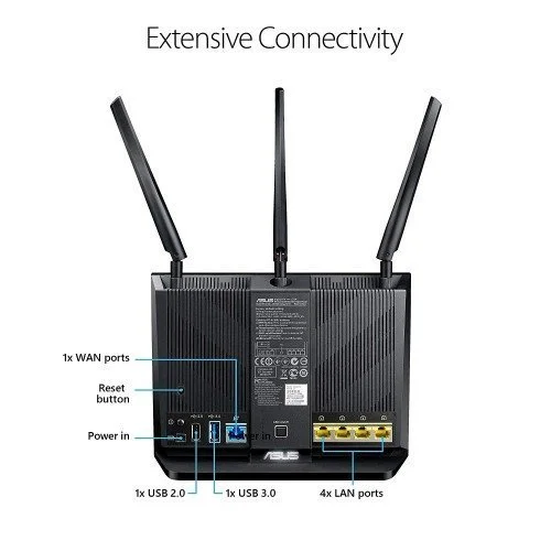 ASUS RT-AC68U AiMesh 2 pack Dual Brand 3800MBPS Router