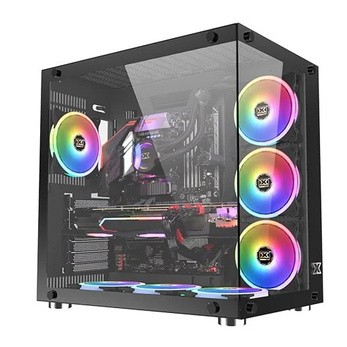 Xigmatek AQUARIUS PLUS Black Tempered Glass ATX Casing