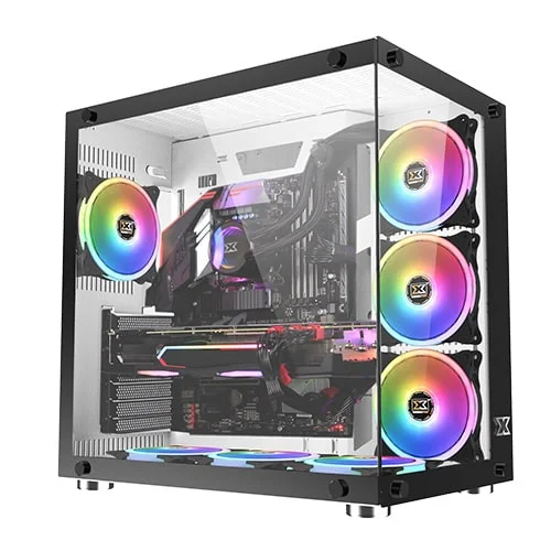 Xigmatek AQUARIUS PLUS White Tempered Glass ATX Casing