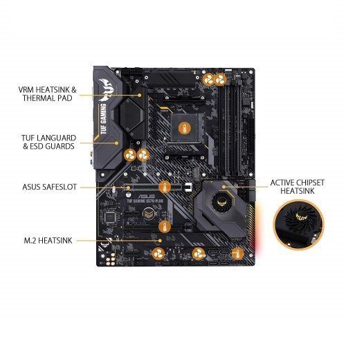 Asus TUF Gaming X570-Plus AM4 ATX Motherboard Asus TUF Gaming X570-Plus AM4 ATX Motherboard