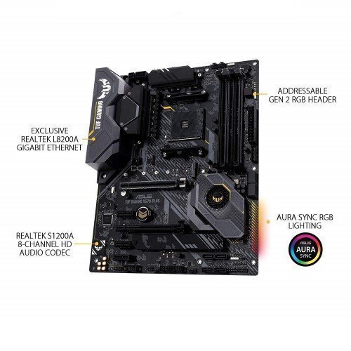 Asus TUF Gaming X570-Plus AM4 ATX Motherboard Asus TUF Gaming X570-Plus AM4 ATX Motherboard