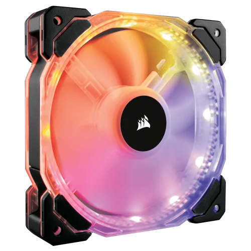 Corsair HD140 RGB LED High Performance 140mm PWM Fan Twin Pack With Controller