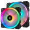 Corsair LL140 RGB 140mm Dual Light Loop RGB LED PWM Fan — 2 Fan Pack With Lighting Node PRO