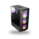 Evolur RO6 Glass Mid Tower Rgb Gaming Casing