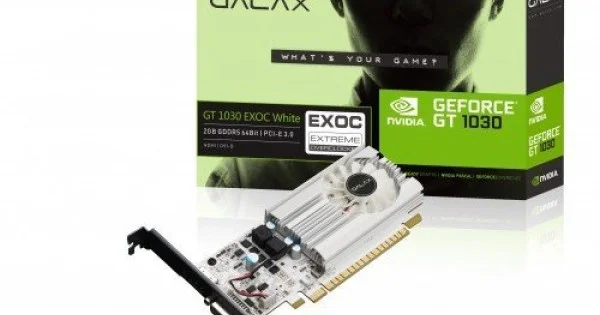 GALAX GeForce GT 1030 EXOC White 2GB GDDR5 Graphics Card