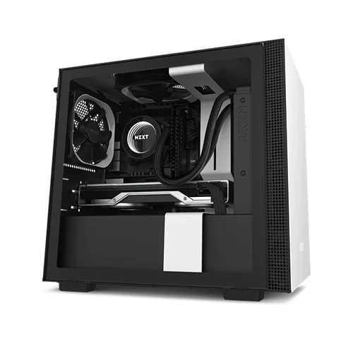 NZXT H210 Tempered Glass Mini ITX Casing (White)
