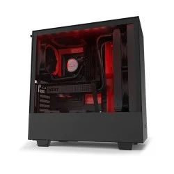 NZXT H510i Compact Mid Tower RGB Gaming Casing (Black/Red)