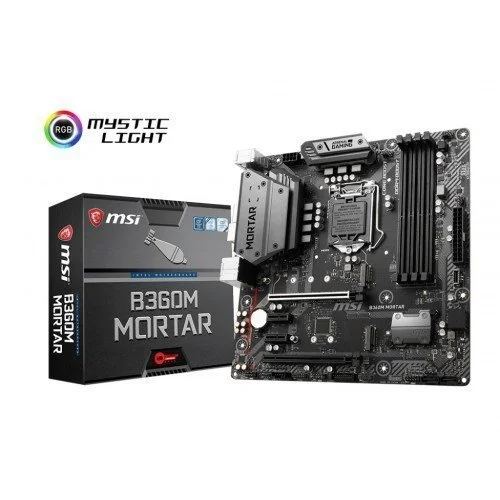 MSI B360M Mortar 9th and 8th Gen DDR4 Micro-ATX Motherboard