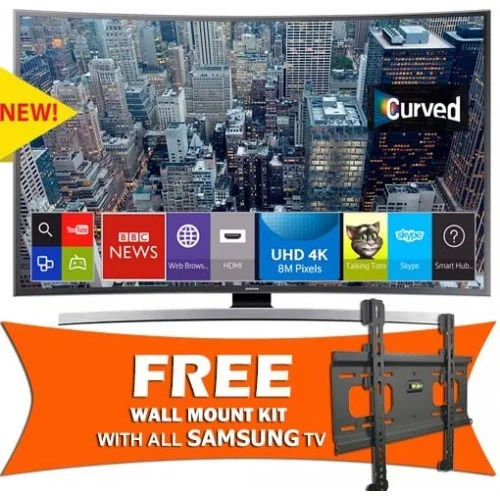 SAMSUNG 55 INCH UHD 4K CURVED SMART LED TV (JU6600)