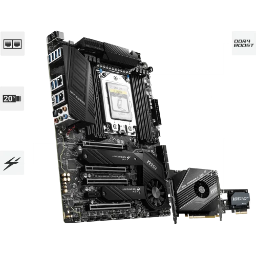 MSI TRX40 PRO 10G STRX4 ATX AMD MOTHERBOARD