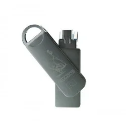 Teutons Metallic Knight Squared Duel Mode OTG+USB 32GB USB 3.1 Pen Drive