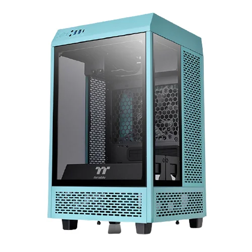Thermaltake Tower 100 Turquoise Edition Tempered Glass Mini Tower Casing