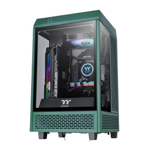 Thermaltake Tower 100 Racing Green Edition Tempered Glass Mini Tower Casing