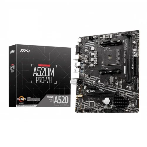 MSI A520M PRO-VH AMD AM4 Micro ATX Motherboard