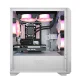 Aigo DarkFlash DLM23 Tempered Glass M-ATX Gaming Casing (White)