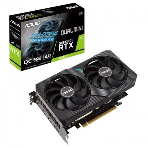 ASUS DUAL GeForce RTX 3060 Ti MINI V2 OC Edition 8GB GDDR6 LHR Graphics Card
