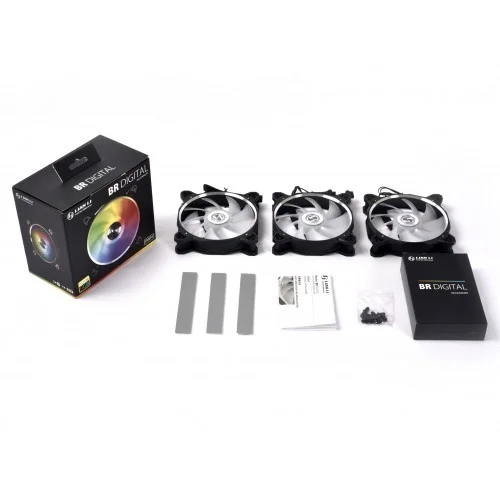 Lian Li Bora Digital 120mm RGB Cooling Fan (Grey)