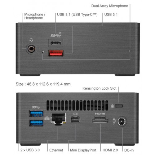 Gigabyte Brix GB-BRI5H-8250 Core i5 Portable Mini PC