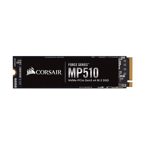 Corsair Force MP510 480 GB NVMe PCIe Gen3 M.2 SSD Corsair Force MP510 480 GB NVMe PCIe Gen3 M.2 SSD