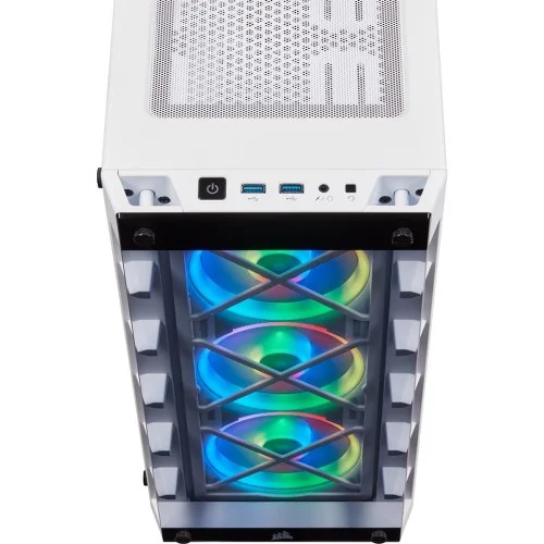 Corsair iCUE 465X RGB Mid-Tower ATX Smart Casing (White)