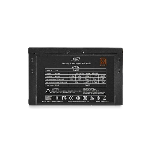 DeepCool DA500 500W 80 PLUS Bronze Power Supply