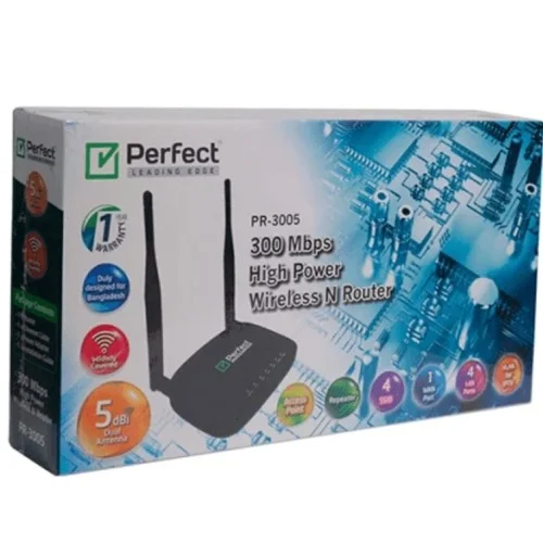 Perfect PR-3005 300Mbps High Power Wireless N Router