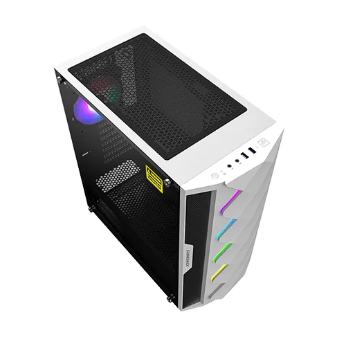 GameMax White Diamond Mid Tower PC Gaming Casing