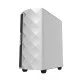GameMax White Diamond Mid Tower PC Gaming Casing