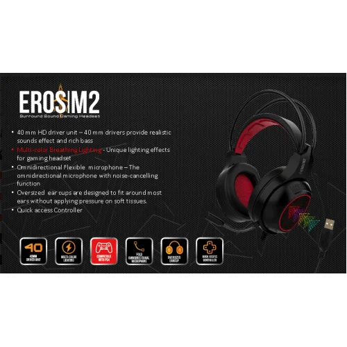 GAMDIAS EROS M2 USB Headphone