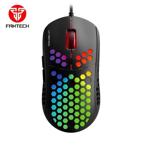 FANTECH UX2 RGB HIVE 12000 DPI HONEYCOMB SHELL DESIGN GAMING MOUSE
