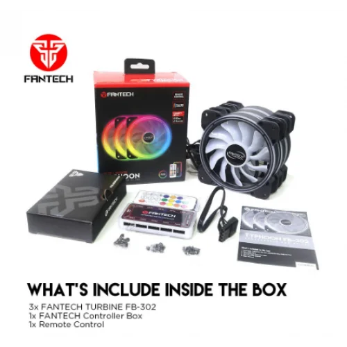 FANTECH TURBINE FB-301 ADDRESSABLE RGB CASE FAN