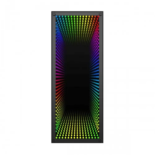 Gamemax Abyss-TR M-908-TR Mid Tower Tempered Glass ATX Gaming Casing (Black)