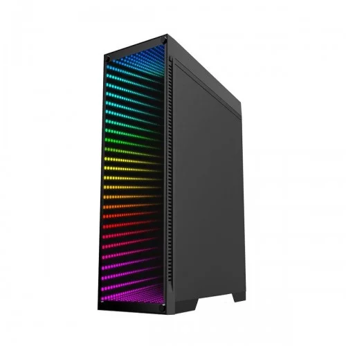 Gamemax Abyss-TR M-908-TR Mid Tower Tempered Glass ATX Gaming Casing (Black)