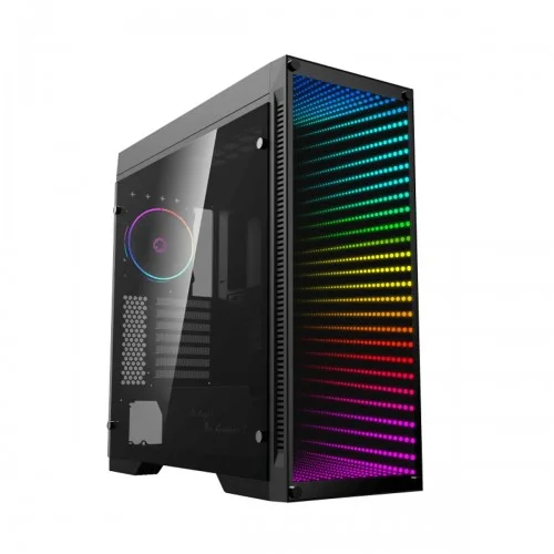 Gamemax Abyss-TR M-908-TR Mid Tower Tempered Glass ATX Gaming Casing (Black)