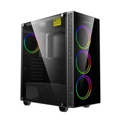 GameMax Draco XD Mid Tower Black ATX Gaming Casing