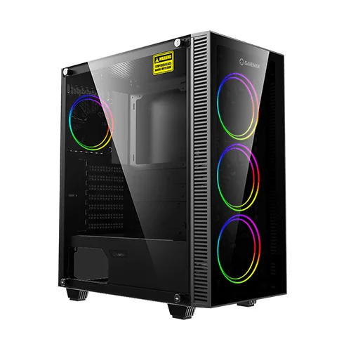 GameMax Draco XD Mid Tower Black ATX Gaming Casing